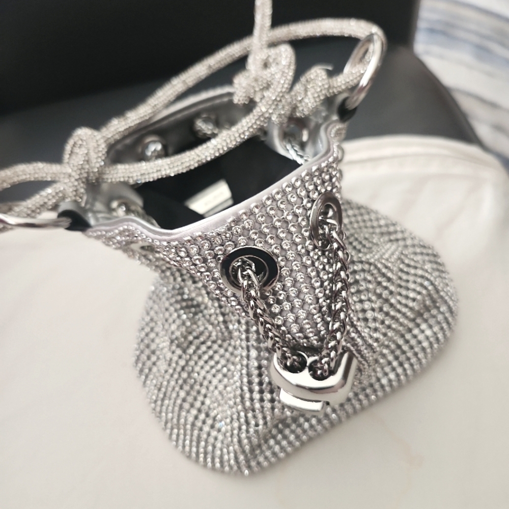 💎Aldo Silver Womens Rhinestone Handbag💎